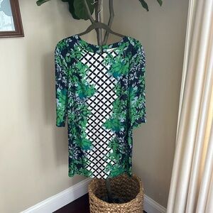 Boden Floral and Geometric Print Dress